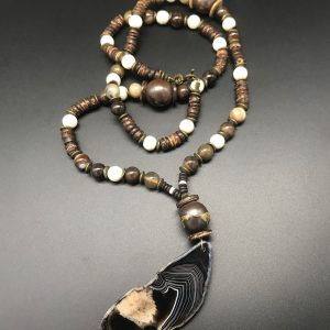 SzanY bijoux créateur modèle Malabo collection Ethnic vibes modèle unique mixte homme