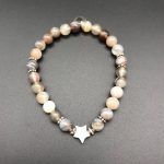 bracelet ma petite étoile en pierres fines collection natual by szany bijoux agate du botswana